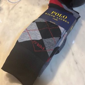 Polo Ralph Lauren pack Of 3 Mens dress socks NWT